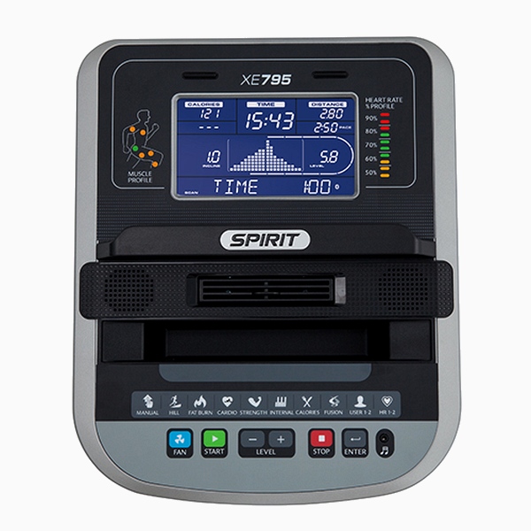 Elipsinis treniruoklis Spirit Fitness XE795 LCD PRO