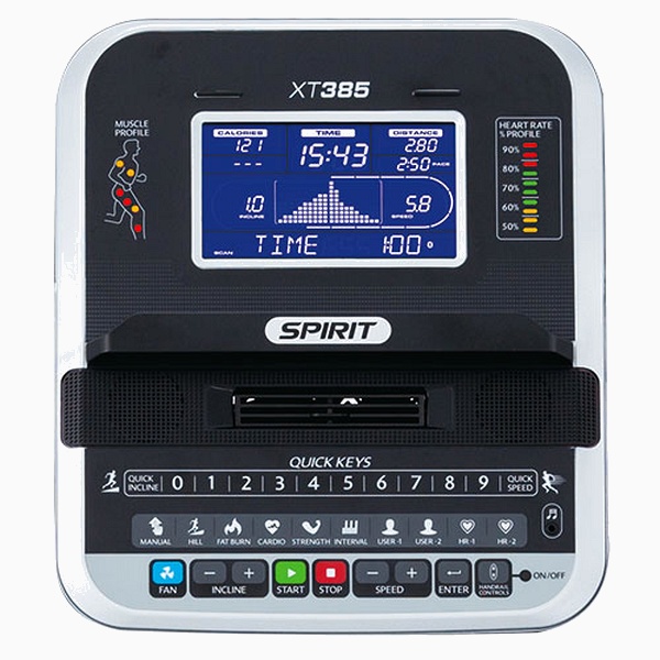 Bėgimo takelis Spirit Fitness XT385 LCD Bėgimo takelis Spirit Fitness XT385 LCD