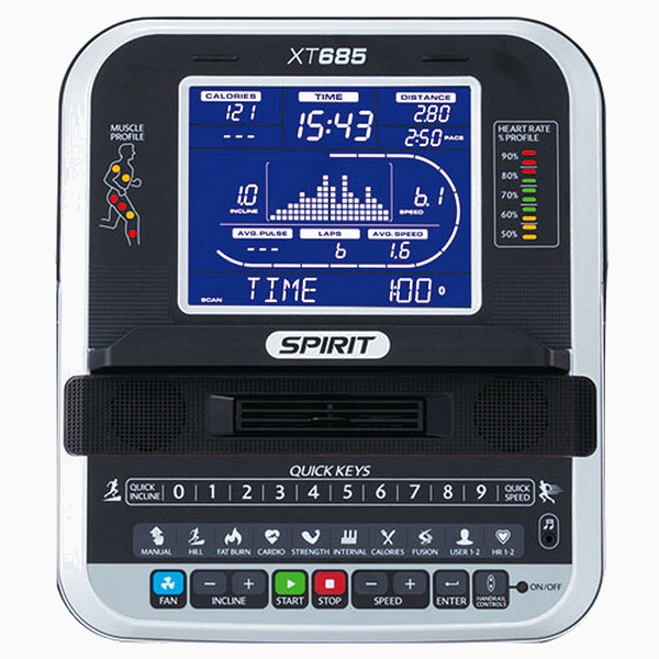 Profesionalus bėgimo takelis Spirit Fitness XT685 LCD PRO