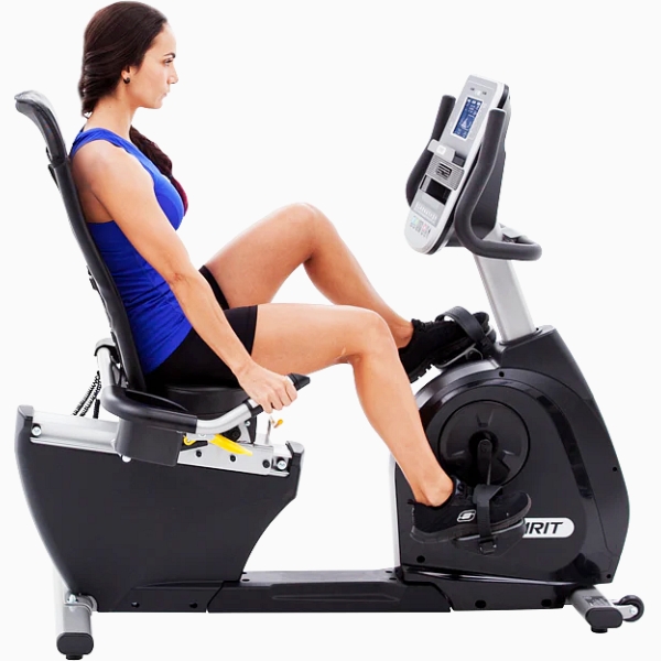 Horizontalus dviratis treniruoklis intensyvioms treniruotėms Spirit Fitness XBR95 LCD Horizontalus dviratis treniruoklis intensyvioms treniruotėms Spirit Fitness XBR95 LCD
