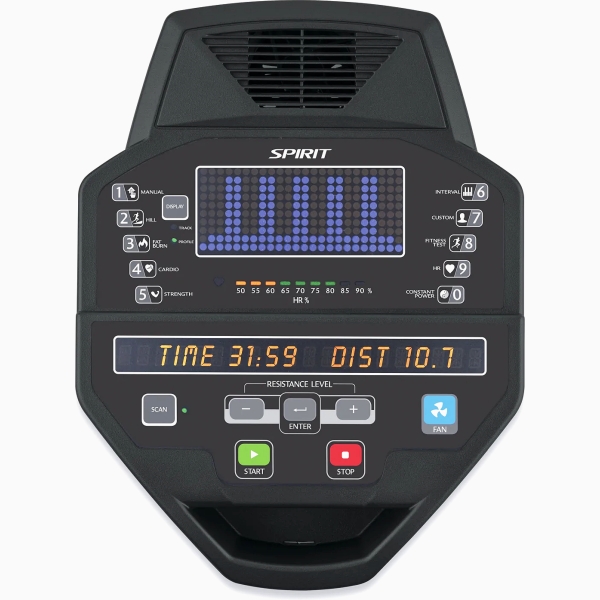 Profesionalus elipsinis treniruoklis Spirit Fitness CE800 LED PRO