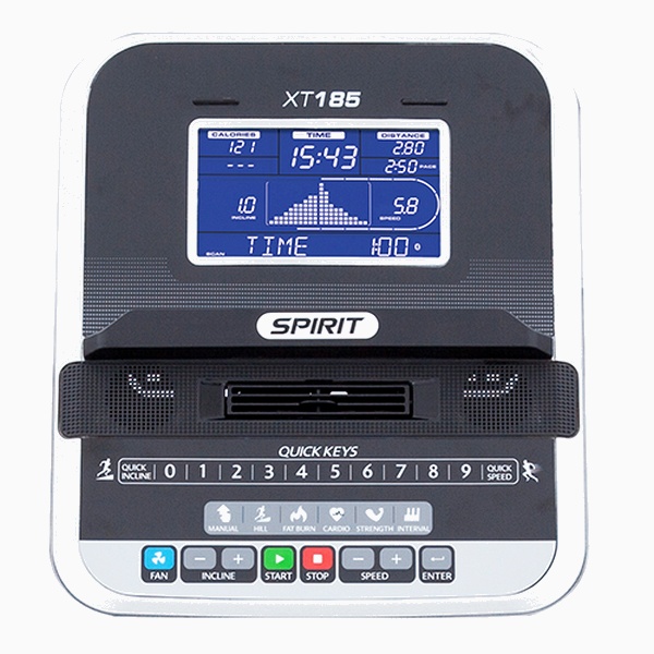 Sulankstomas bėgimo / ėjimo takelis Spirit Fitness XT185 LCD