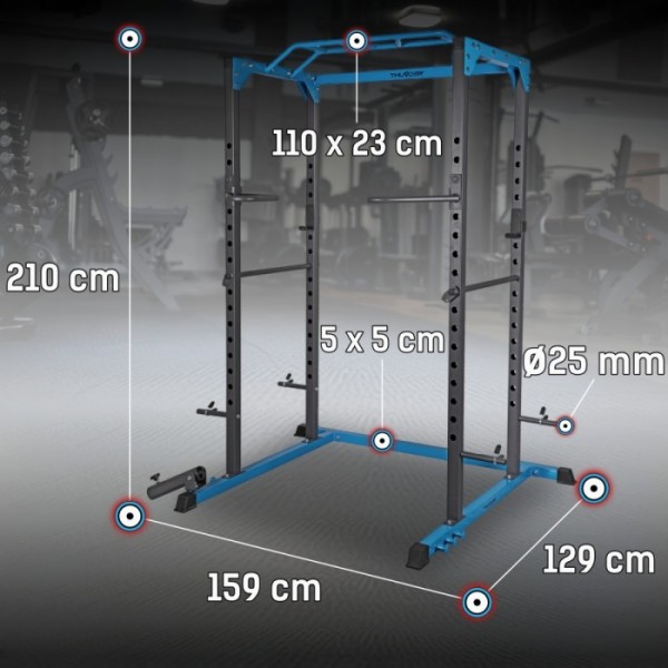 Jėgos treniruočių narvas / Jėgos stovas Thunder PowerRack GATE