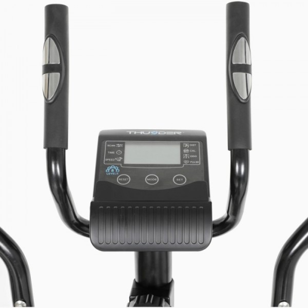 Elipsinis treniruoklis su magnetiniu pasipriešinimu Thunder FLASH-Black LCD
