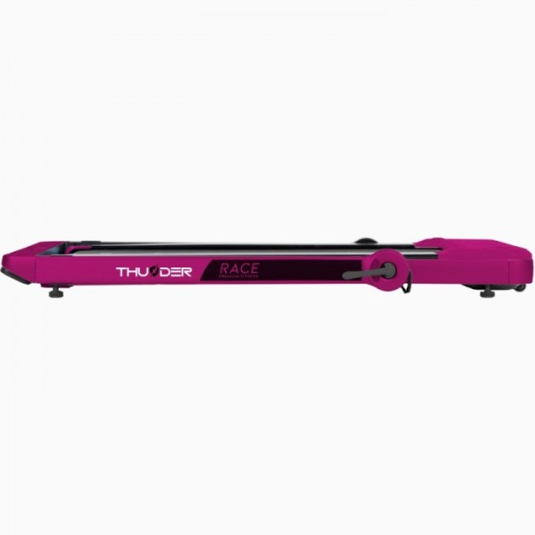 Kompaktiškas sulankstomas bėgimo / ėjimo takelis Thunder RunPad RACE-Pink LCD
