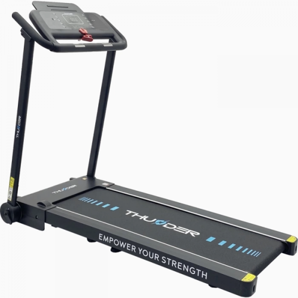 Kompaktiškas sulankstomas bėgimo / ėjimo takelis Thunder RunPad REVO-Black LCD