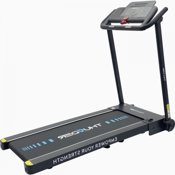 Kompaktiškas sulankstomas bėgimo / ėjimo takelis Thunder RunPad REVO-Black LCD