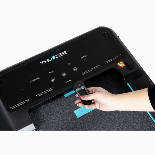 Kompaktiškas sulankstomas bėgimo / ėjimo takelis Thunder RunPad IMPACT-Black LCD