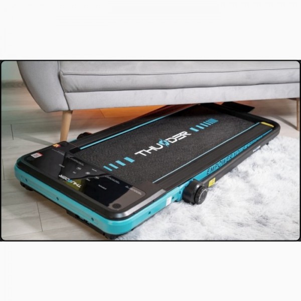 Kompaktiškas sulankstomas bėgimo / ėjimo takelis Thunder RunPad IMPACT-Blue LCD