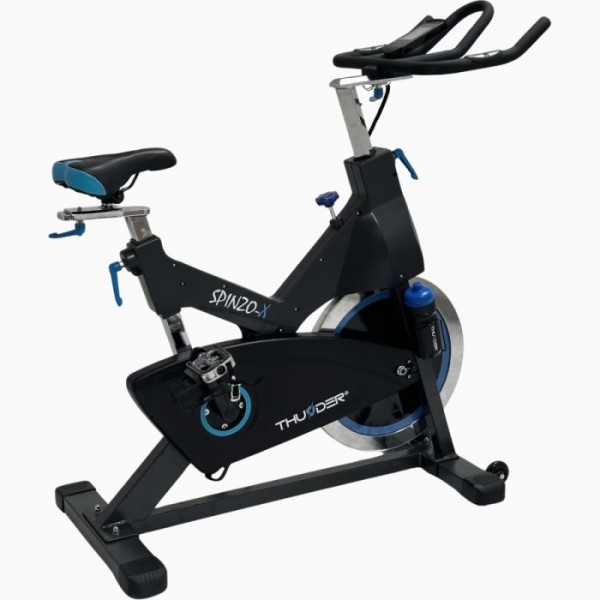Spiningo dviratis treniruoklis su rankiniu (mechaniniu) valdymu Thunder Spinner SPINZO-X LCD