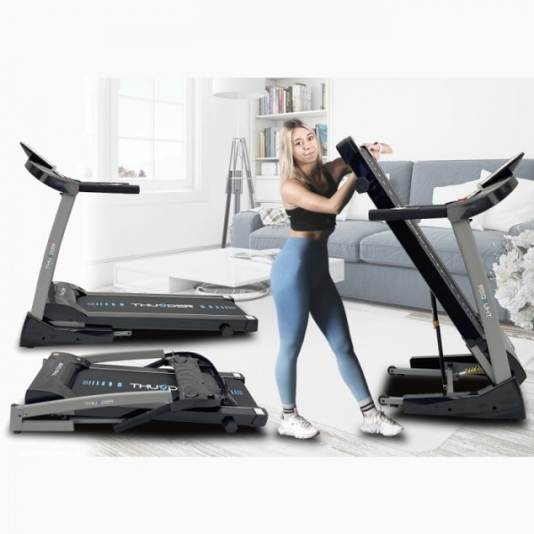 Sulankstomas bėgimo / ėjimo takelis Thunder Treadmill NETO-Black LCD