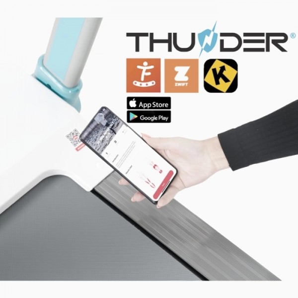 Kompaktiškas sulankstomas bėgimo / ėjimo takelis Thunder RunPad ULTRA-White LED
