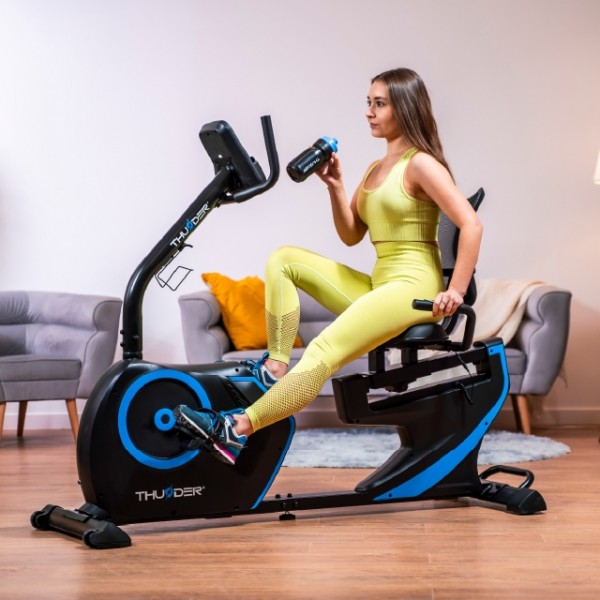 Horizontalus dviratis treniruoklis - ergometras Thunder Opal-Ergometer LCD