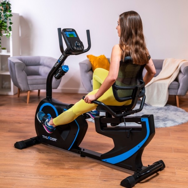 Horizontalus dviratis treniruoklis - ergometras Thunder Opal-Ergometer LCD