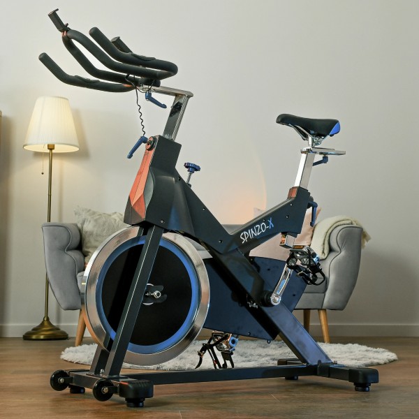 Spiningo dviratis treniruoklis su rankiniu (mechaniniu) valdymu Thunder Spinner SPINZO-X LCD