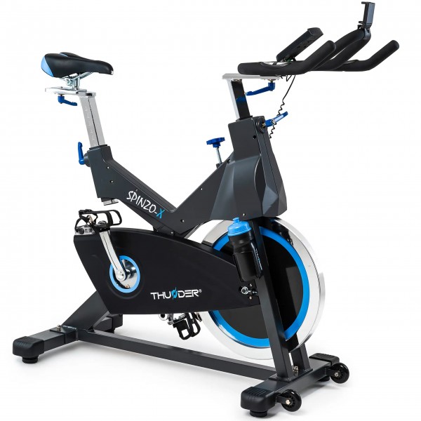 Spiningo dviratis treniruoklis su rankiniu (mechaniniu) valdymu Thunder Spinner SPINZO-X LCD
