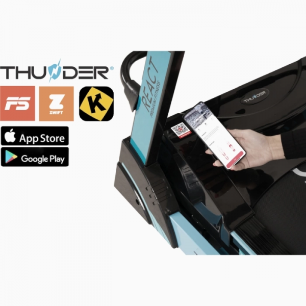 Bėgimo takelis Thunder REACT-DS-Black Vibro TFT