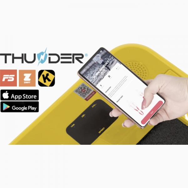 Kompaktiškas sulankstomas bėgimo / ėjimo takelis Thunder RunPad RACE-Gold LCD