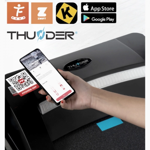 Bėgimo takelis Thunder Treadmill ICON-Black LCD