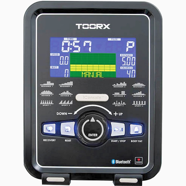 Komfortiškas horizontalus dviratis treniruoklis Toorx BRX R300 HRC LCD