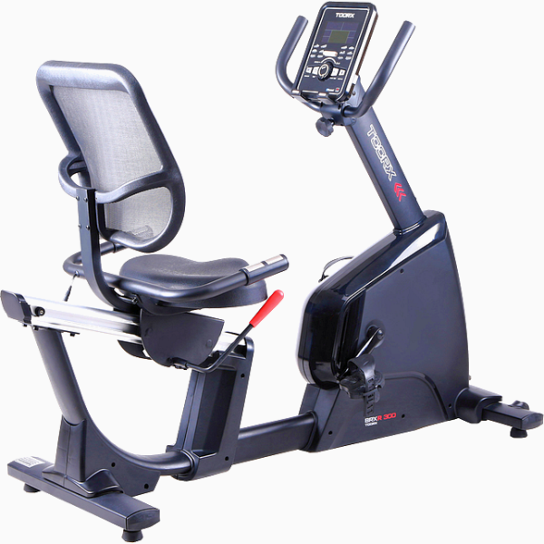 Komfortiškas horizontalus dviratis treniruoklis Toorx BRX R300 HRC LCD