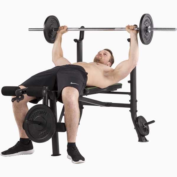 Štangos suoliukas su stovais Tunturi Bench WB40 Štangos suoliukas su stovais Tunturi Bench WB40