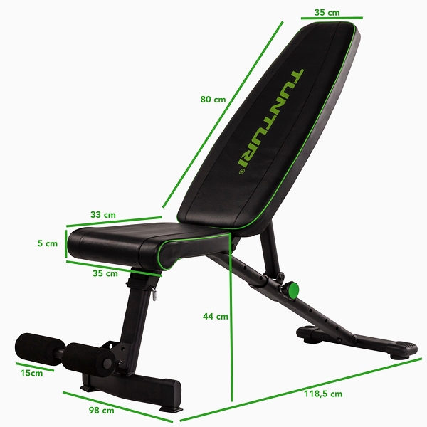 Sulankstomas universalus treniruočių suoliukas Tunturi Bench UB20 Sulankstomas universalus treniruočių suoliukas Tunturi Bench UB20
