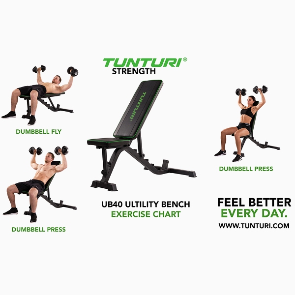 Universalus treniruočių suoliukas Tunturi Bench UB40 Universalus treniruočių suoliukas Tunturi Bench UB40