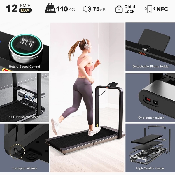 Kompaktiškai sulankstomas vaikščiojimo takelis Xiaomi Kingsmith Walkingpad X21 OLED (EU) vaikščiojimo takelis