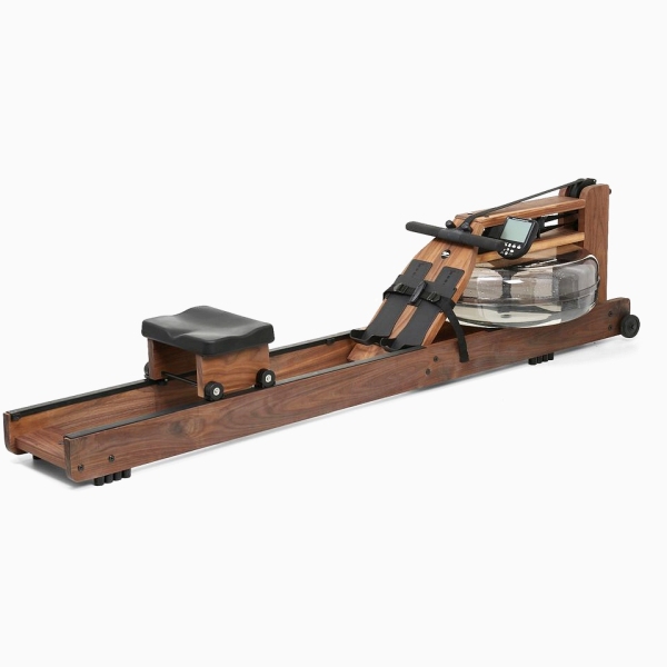 Medinis irklavimo treniruoklis su vandens pasipriešinimu WaterRower Walnut S4 Monitor LCD (riešutmedis)